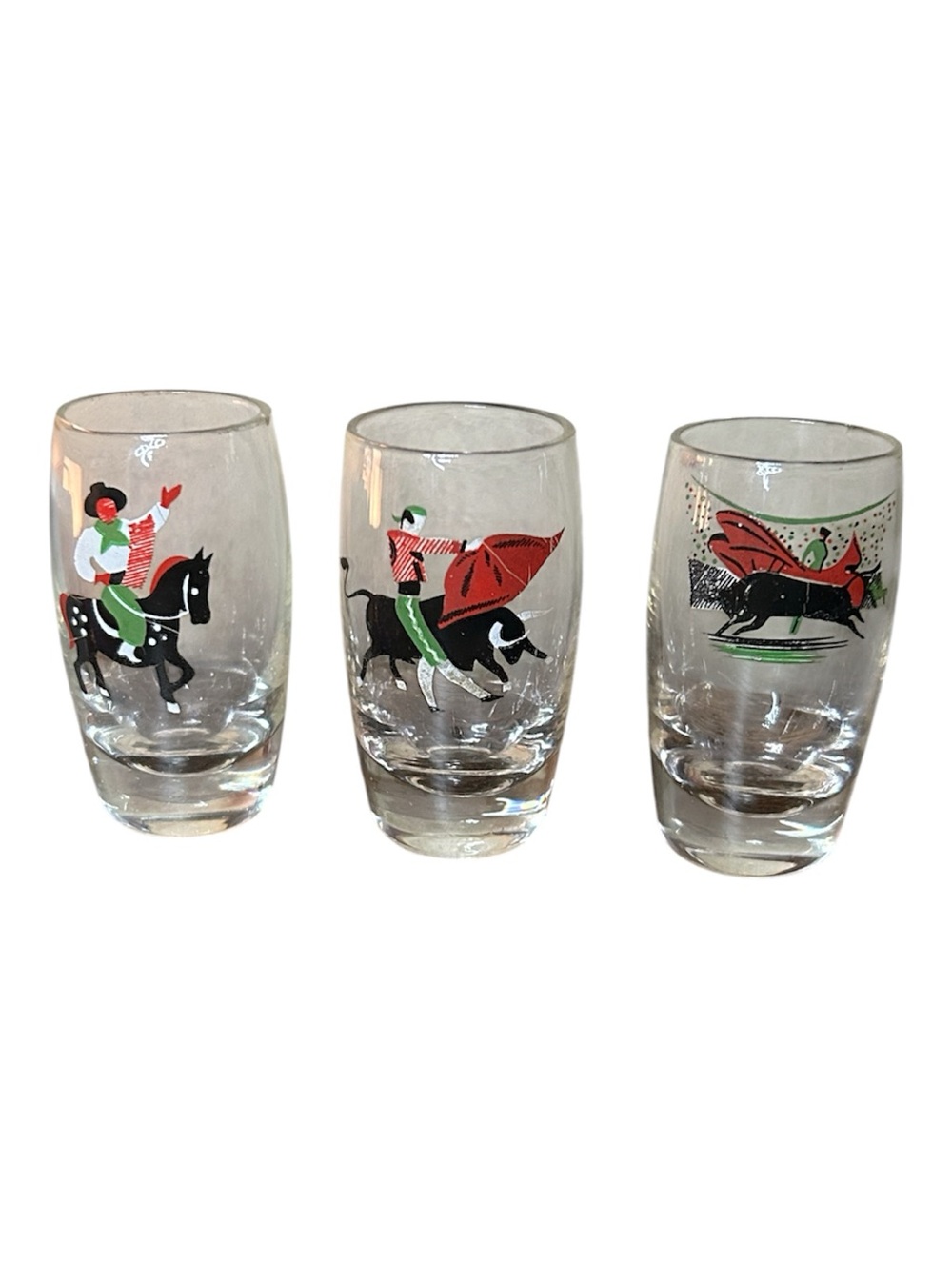 Vintage Shot Glasses - Set of 3